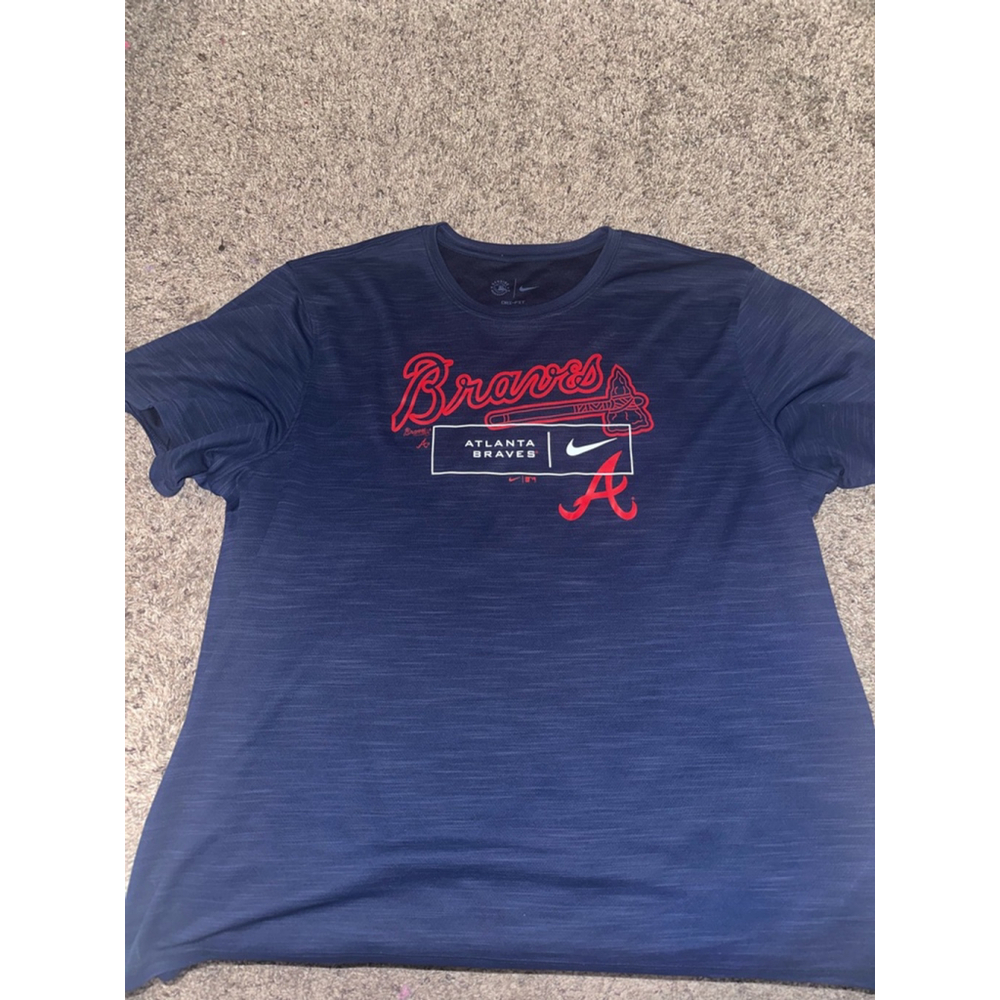 Men's Nike Atlanta Braves T-Shirt XL Blue Dri Fit